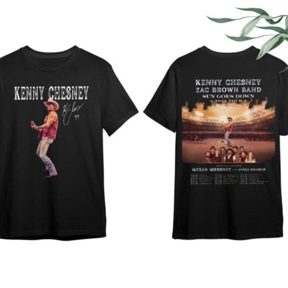 Kenny Chesney Sun Goes Down Tour T-Shirt Country Music Graphic Fan 2 Sided